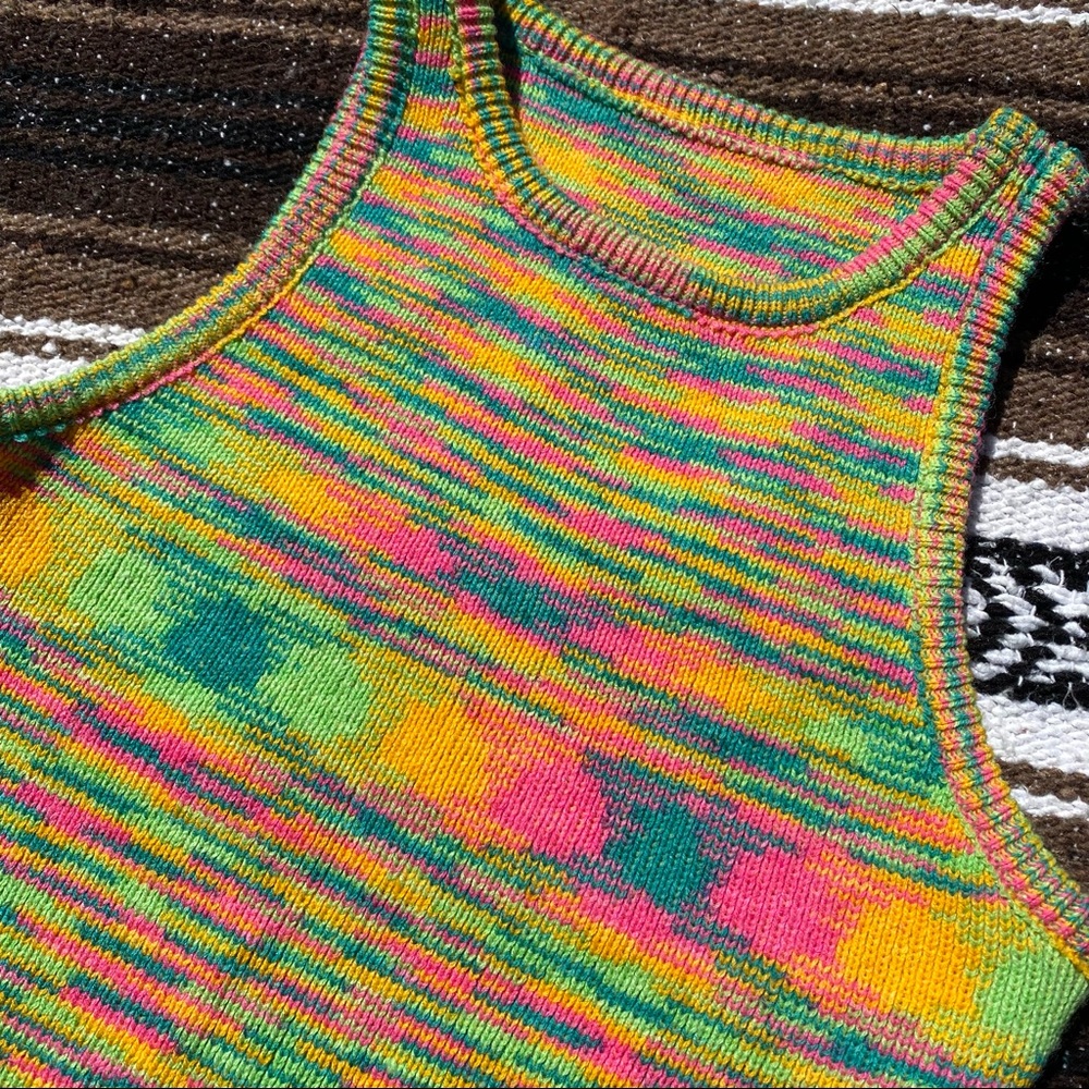 Rainbow Knit Halter